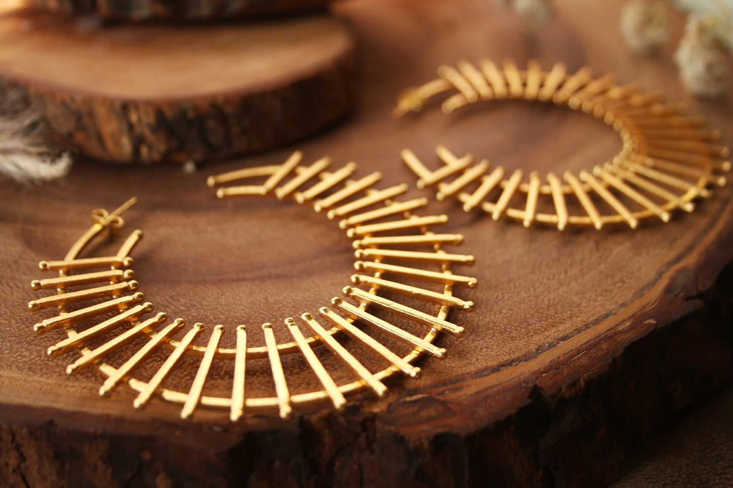 Charkha Earrings - The Glam Harbor