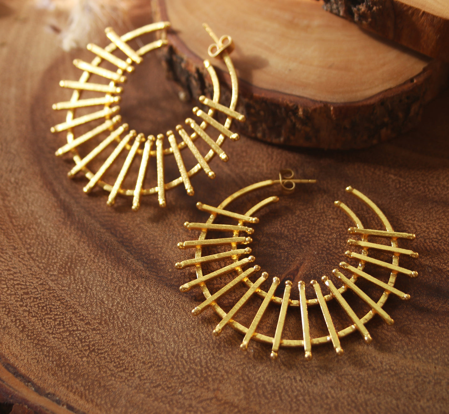 Charkha Earrings - The Glam Harbor
