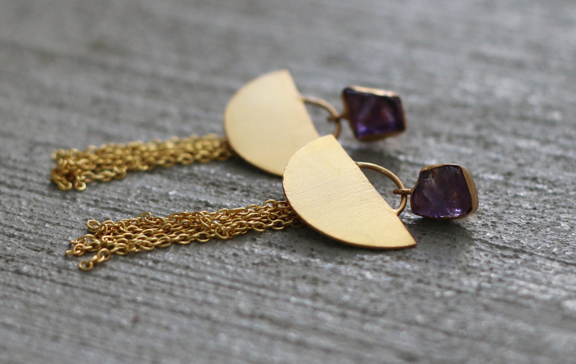 CRESCENT DANGLE EARRINGS - The Glam Harbor