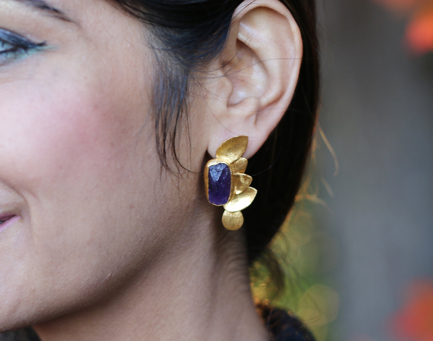 HALF BUTTERFLY EARRINGS - The Glam Harbor