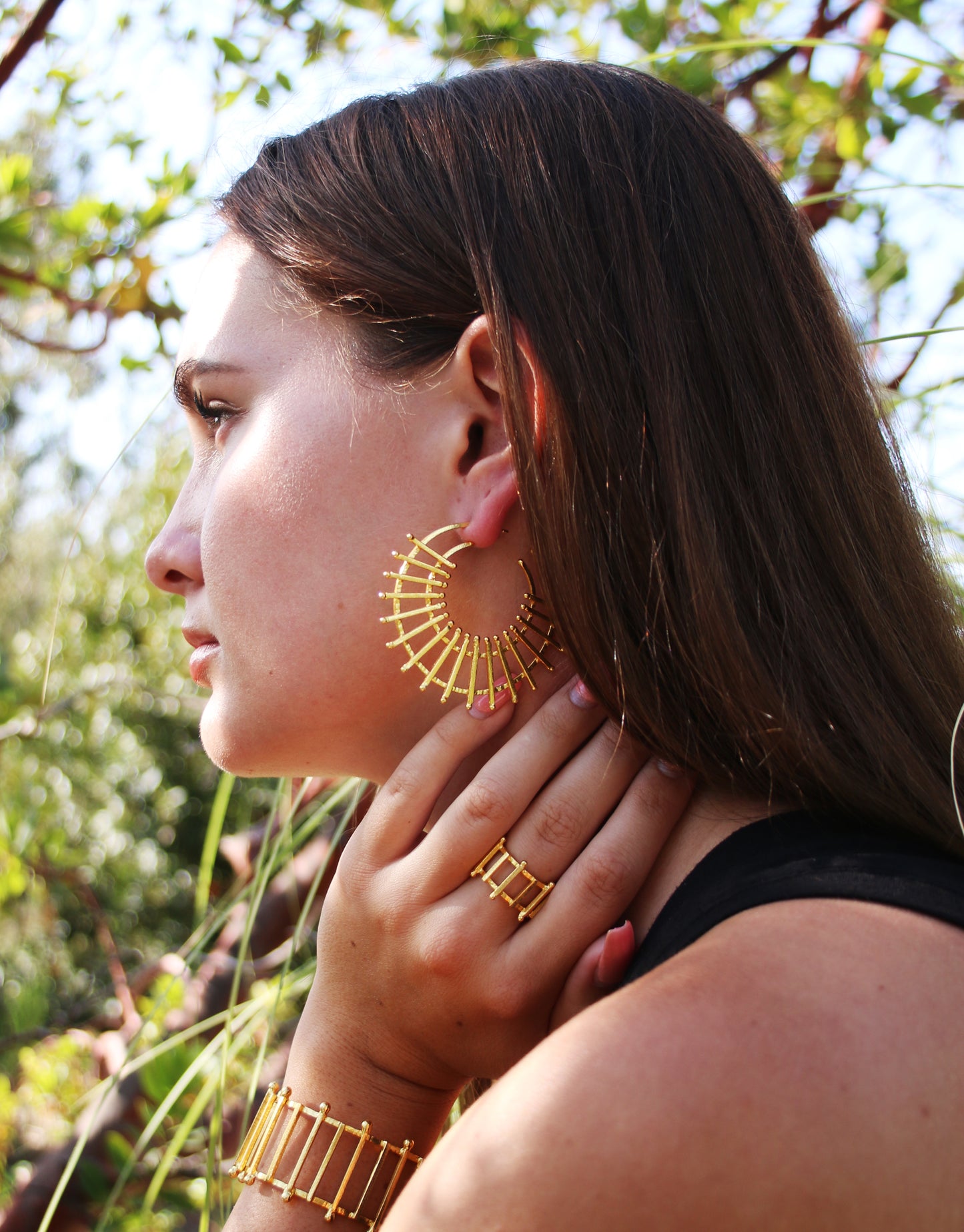 Charkha Earrings - The Glam Harbor