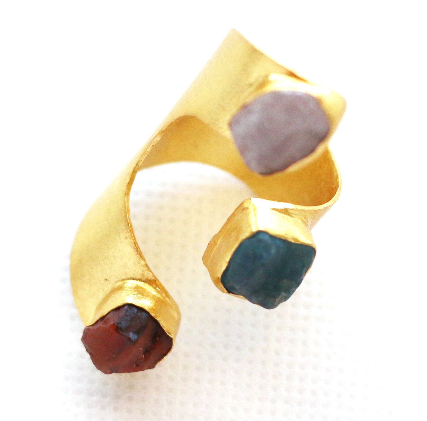 THREEFOLD CUFF RING - The Glam Harbor