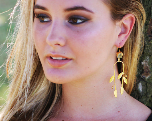 ORCHARD STONE EARRINGS - The Glam Harbor