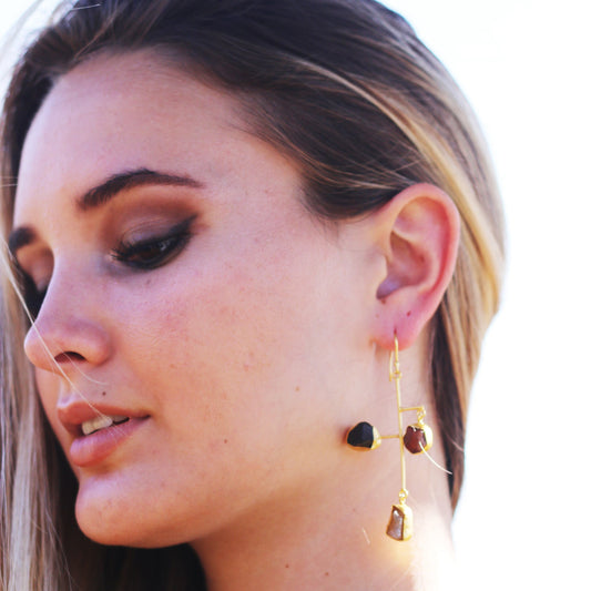 FIBER EARRINGS - The Glam Harbor