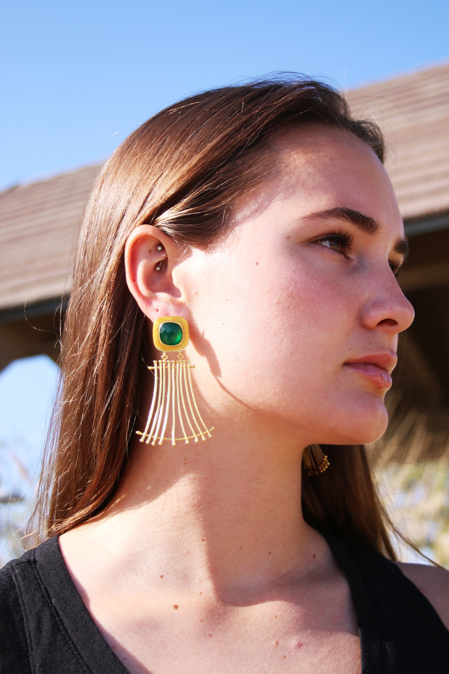 Moon cage Earrings - The Glam Harbor