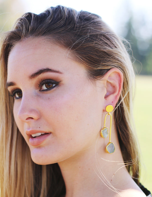 BALANCE 18K GOLD PLATED EARRINGS - The Glam Harbor